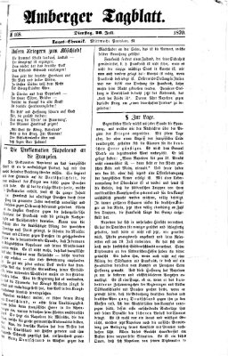 Amberger Tagblatt Dienstag 26. Juli 1870