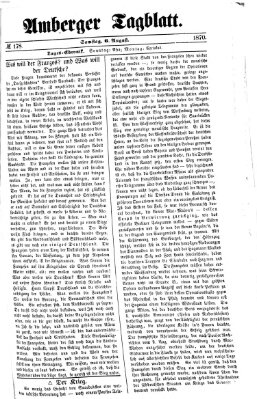 Amberger Tagblatt Samstag 6. August 1870