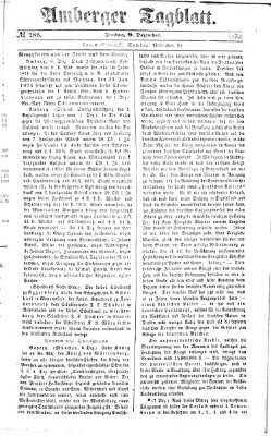 Amberger Tagblatt Freitag 9. Dezember 1870