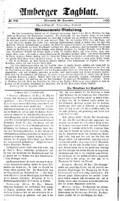 Amberger Tagblatt Mittwoch 21. Dezember 1870