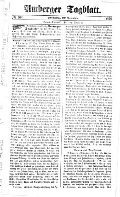 Amberger Tagblatt Donnerstag 29. Dezember 1870