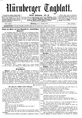 Nürnberger Tagblatt Sonntag 3. Oktober 1869