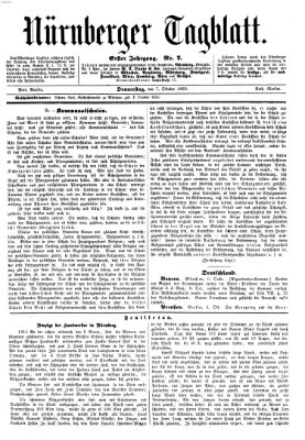 Nürnberger Tagblatt Donnerstag 7. Oktober 1869