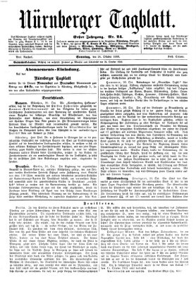 Nürnberger Tagblatt Sonntag 24. Oktober 1869