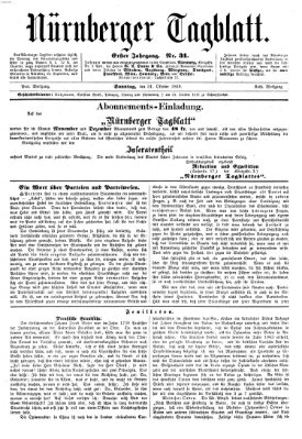 Nürnberger Tagblatt Sonntag 31. Oktober 1869