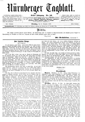 Nürnberger Tagblatt Dienstag 23. November 1869