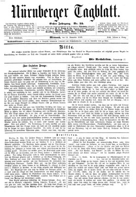 Nürnberger Tagblatt Mittwoch 24. November 1869