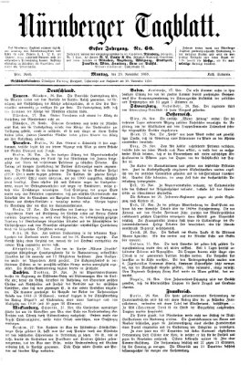 Nürnberger Tagblatt Montag 29. November 1869