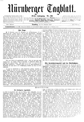 Nürnberger Tagblatt Dienstag 30. November 1869