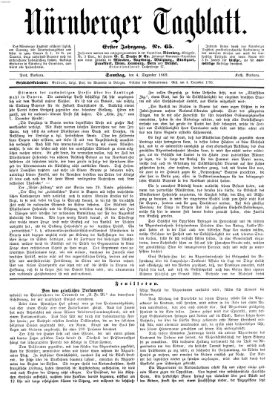 Nürnberger Tagblatt Samstag 4. Dezember 1869