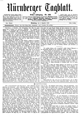 Nürnberger Tagblatt Sonntag 5. Dezember 1869