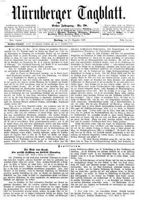 Nürnberger Tagblatt Freitag 17. Dezember 1869