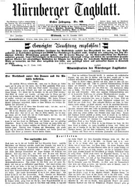 Nürnberger Tagblatt Mittwoch 29. Dezember 1869