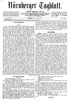 Nürnberger Tagblatt Dienstag 4. Januar 1870