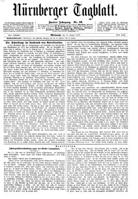 Nürnberger Tagblatt Mittwoch 12. Januar 1870