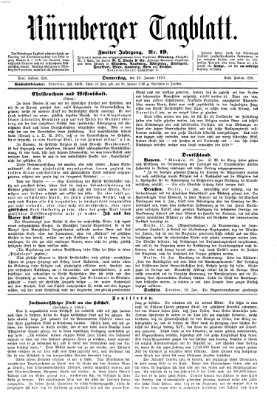 Nürnberger Tagblatt Donnerstag 20. Januar 1870