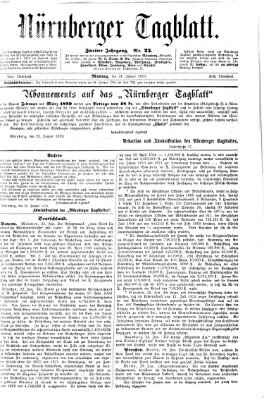 Nürnberger Tagblatt Montag 24. Januar 1870