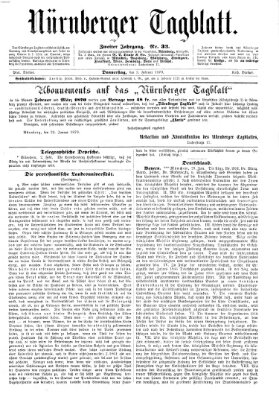 Nürnberger Tagblatt Donnerstag 3. Februar 1870