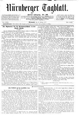 Nürnberger Tagblatt Mittwoch 16. Februar 1870