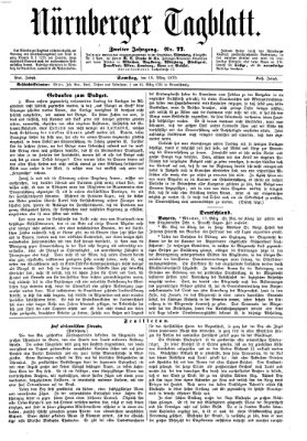 Nürnberger Tagblatt Samstag 19. März 1870