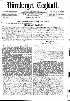 Nürnberger Tagblatt Dienstag 22. März 1870