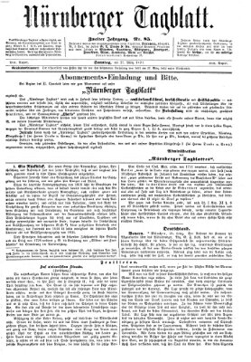 Nürnberger Tagblatt Sonntag 27. März 1870