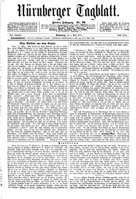 Nürnberger Tagblatt Samstag 2. April 1870