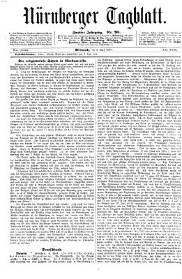 Nürnberger Tagblatt Mittwoch 6. April 1870