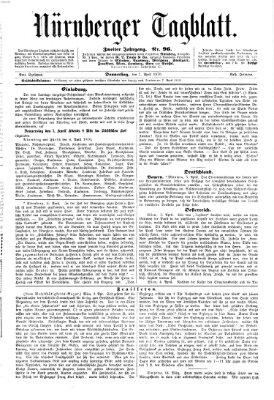 Nürnberger Tagblatt Donnerstag 7. April 1870