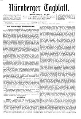 Nürnberger Tagblatt Samstag 9. April 1870