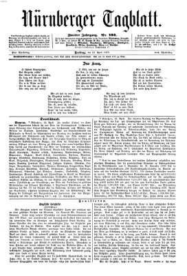 Nürnberger Tagblatt Freitag 15. April 1870