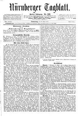 Nürnberger Tagblatt Donnerstag 28. April 1870