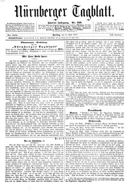 Nürnberger Tagblatt Freitag 29. April 1870