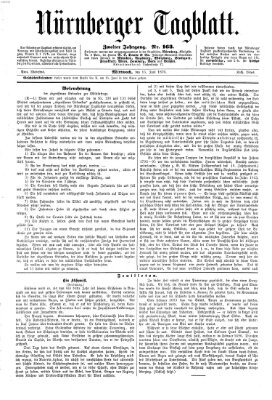 Nürnberger Tagblatt Mittwoch 15. Juni 1870