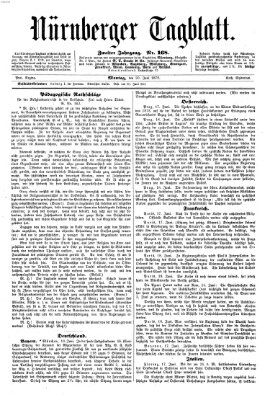 Nürnberger Tagblatt Montag 20. Juni 1870