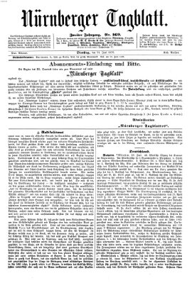 Nürnberger Tagblatt Dienstag 21. Juni 1870