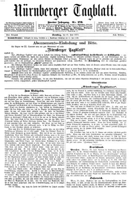 Nürnberger Tagblatt Samstag 25. Juni 1870