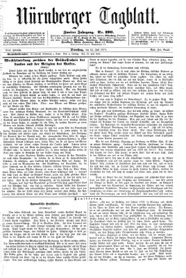 Nürnberger Tagblatt Dienstag 12. Juli 1870