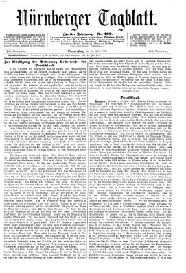 Nürnberger Tagblatt Donnerstag 14. Juli 1870