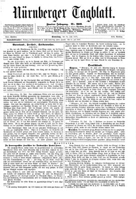 Nürnberger Tagblatt Sonntag 24. Juli 1870