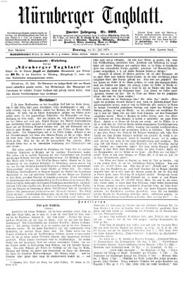 Nürnberger Tagblatt Sonntag 31. Juli 1870