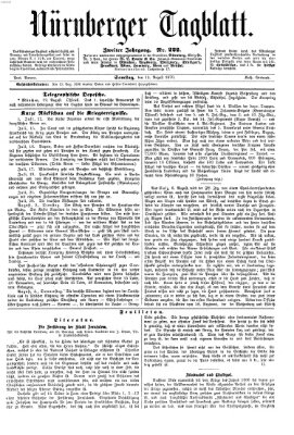 Nürnberger Tagblatt Samstag 13. August 1870