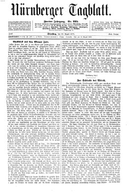 Nürnberger Tagblatt Dienstag 16. August 1870