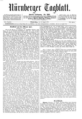 Nürnberger Tagblatt Donnerstag 18. August 1870