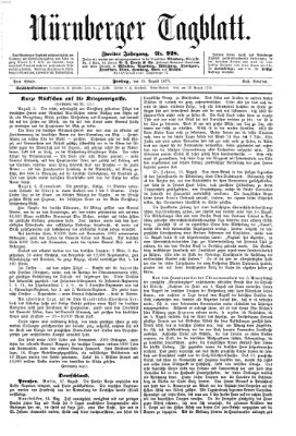 Nürnberger Tagblatt Freitag 19. August 1870