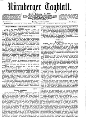 Nürnberger Tagblatt Samstag 20. August 1870