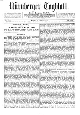 Nürnberger Tagblatt Freitag 2. September 1870