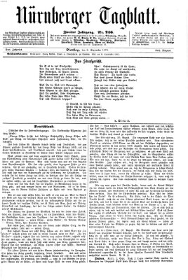 Nürnberger Tagblatt Dienstag 6. September 1870