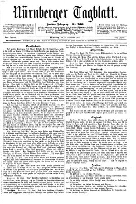 Nürnberger Tagblatt Montag 26. September 1870