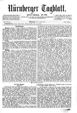 Nürnberger Tagblatt Mittwoch 5. Oktober 1870